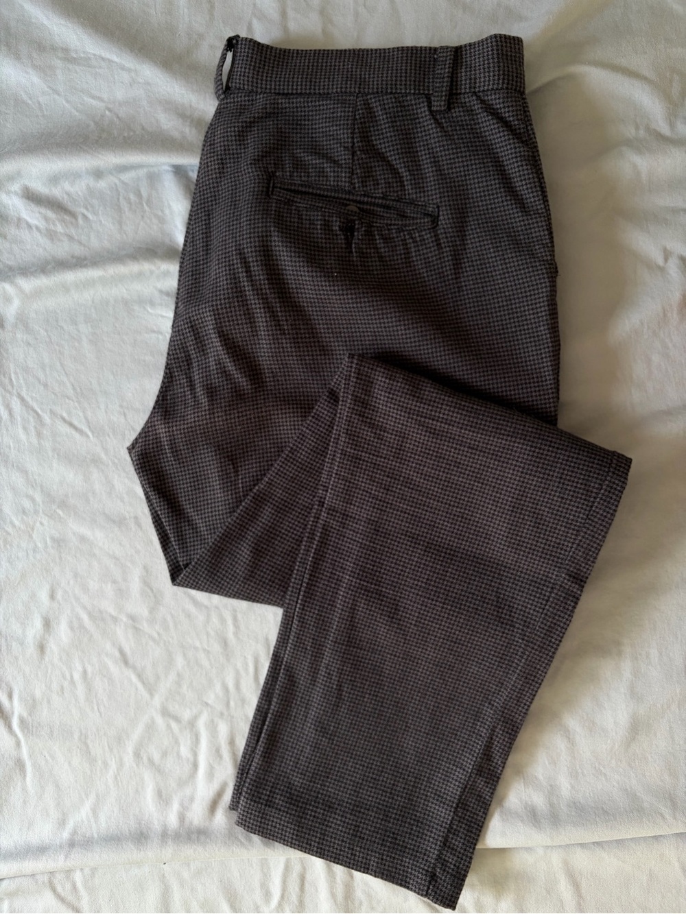 Men's Classic Micro-Houndstooth chinos - Charcoal